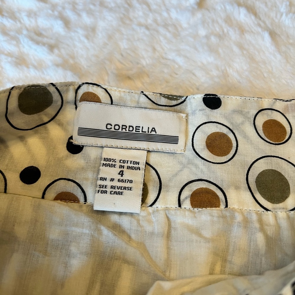 Unique Patterned Black And White Lined Skirt. Sma… - image 2